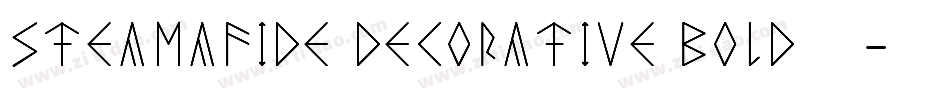 Steamafide Decorative Bold生成器字体转换